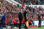 Eindhoven, 13 April 2008 Kampioenswedstrijd PSV-FC Twente, eindstand 1-1 Seizoen 2007/2008. PSV daardoor nog niet kampioen.
FC Twente trainer Fred Rutten en Sef Vergoossen