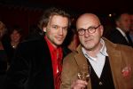 18 December 2008 Kerst/Nieuwjaarsborrel Princess
Serge Henri Valcke met een vriend
Foto Peter Smulders BV Eindhoven