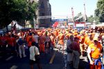 Basel 21 juni 2008
Nederland speelt in de 1/4 finale op de ek tegen Rusland. In Basel lopen 150000 supporters van Nederland en maken er een feestje van.