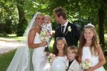 Nuenen, 9 Augustus 2008
Trouwen Tanja Jess en Charly Luske met hun kinderen
Foto Peter Smulders BV