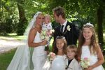 Nuenen, 9 Augustus 2008
Trouwen Tanja Jess en Charly Luske met hun kinderen
Foto Peter Smulders BV