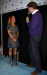 Amsterdam 16 oktober 2008
Veiling van foto's door diversen Bn ers gemaakt die geveild worden voor micro krediet in hotel arena. Tatum Dagelet met Gijs staverman
Peter Smulders bv