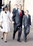 Den Haag 20 oktober 2007
Doop prinses Ariane . Theo Dietz met zijn vrouw Mariska en hun zoontje