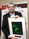 Bussum 24 januari 2008
Omroepman van het jaar verkiezing bij Jan Tabak. Paul de Leeuw met winnaar Ton v Dijk