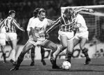 Eindhoven, 1 Mei 1991
PSV-NEC, eindstand 1-0
Twan Scheepers in aktie voor PSV
Foto Peter Smulders BV Eindhoven