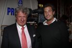 18 December 2008 Kerst/Nieuwjaarsborrel Princess
Willibrord Frequin met zijn zoon en cameraman Louis Frequin
Foto Peter Smulders BV Eindhoven