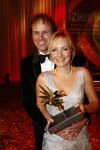 Amsterdam 24 oktober 2008
Uitreiking en gala van de televizierring 2008 in Carre.Yvonne Jaspers met man
Peter Smulders bv