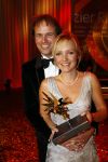 Amsterdam 24 oktober 2008
Uitreiking en gala van de televizierring 2008 in Carre.Yvonne Jaspers met man
Peter Smulders bv