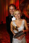 Amsterdam 24 oktober 2008
Uitreiking en gala van de televizierring 2008 in Carre.Yvonne Jaspers met man
Peter Smulders bv