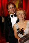 Amsterdam 24 oktober 2008
Uitreiking en gala van de televizierring 2008 in Carre.Yvonne Jaspers met man
Peter Smulders bv
