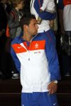 Noordwijk en Schiphol 19 mei 2010
Vertrek Nederlands elftal met vrouwen en kinderen naar Oostenrijk voor trainingskamp ivm WK voetbal. Maarten Stekelenburg
Peter Smulders bv