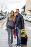 Ibiza 3 mei 2010
Estelle Gullit haalt haar man Ruud  op van het vliegveld op een regenachtig ibiza.
Peter Smulders bv