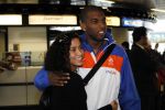 Noordwijk en Schiphol 19 mei 2010
Vertrek Nederlands elftal met vrouwen en kinderen naar Oostenrijk voor trainingskamp ivm WK voetbal. Ryan Babel met een fan
Peter Smulders bv
