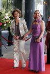 Amsterdam 27 mei 2011
Verjaardagsfeest prinses Maxima vanwege haar 40e verjaardag in het concertgebouw. 
Dominique  v d Heide ( zij heeft de intervieuws gedaan met Prinses Maxima ) met haar partner Annet de Jong
Peter Smulders bv