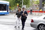 Amsterdam 9 mei 2011
Tessa v Leijenhorst en advocaat Gerard Spong arriveren bij het politieburo waar ze aangifte tegen Martijn Krabbe gaan doen.
Peter Smulders bv