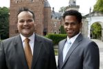 Breukelen 15 juni 2011
Haringparty op Neyenrode. jan Kees de Jager met zijn vriend
Peter Smulders bv