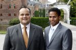 Breukelen 15 juni 2011
Haringparty op Neyenrode. jan Kees de Jager met zijn vriend
Peter Smulders bv