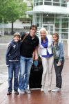Amsterdam 4 juni 2012
Vertrek Nederlands elftal v.a. het Hilton hotel naar het EK in Oekraine en Polen.
Ernest Faber met zijn vrouw Christelle Faber en hun kinderen
Peter Smulders bv
