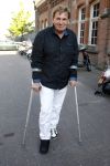 Amsterdam 28 mei 2012
Presentatie in panama. Henny Huisman met zijn gebroken voet/enkel in het gips
Peter Smulders bv