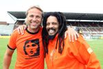 Amsterdam 1 juni 2012
Voetbaltournooi Johan Cruijff foundation in het olympisch stadion .
oa Johan Cruijff John Ewbank Thomas Acda Aron Winter Brian Roy Tonnie Bruins Slot Ronald de Boer William Spaay Najib Amhali Edwin v d Sar Raoul Heertje en Rohan Marley ( zoon Bob Marley) deden mee.
Peter Smulders bv