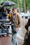Amsterdam 4 juni 2012
Vertrek Nederlands elftal v.a. het Hilton hotel naar het EK in Oekraine en Polen.
Klaas Jan Huntelaar met zijn gezinnetje
Peter Smulders bv