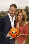 Amsterdam, 3 Mei 2012 Presentatie Nieuw Magazine RAFAEL in Cafe Vak zuid, Olympisch Stadion.
Rafel v d Vaart samen met zijn vrouw Sylvie v d Vaart
Foto Peter Smulders BV