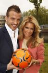 Amsterdam, 3 Mei 2012 Presentatie Nieuw Magazine RAFAEL in Cafe Vak zuid, Olympisch Stadion.
Rafel v d Vaart samen met zijn vrouw Sylvie v d Vaart
Foto Peter Smulders BV