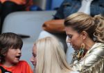 Amsterdam 2 juni 2012
Nederland- Noord ierland 6-0 in de arena. Sylvie Damian en schoonvader Ramon v d Vaart
Peter Smulders bv