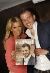 Amsterdam, 3 Mei 2012 Presentatie Nieuw Magazine RAFAEL in Cafe Vak zuid, Olympisch Stadion.
Rafel v d Vaart samen met zijn vrouw Sylvie v d Vaart
Foto Peter Smulders BV