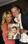 Amsterdam, 3 Mei 2012 Presentatie Nieuw Magazine RAFAEL in Cafe Vak zuid, Olympisch Stadion.
Rafel v d Vaart samen met zijn vrouw Sylvie v d Vaart
Foto Peter Smulders BV