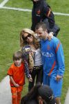 Lausanne, 17 en 18 Augustus 2012
Sylvie v d Vaart samen met de dames van het Nederlands elftal, Rafael v d Vaart en hun zoontje Damian v d Vaart
Foto Peter Smulders BV