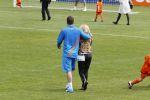 Lausanne, 17 en 18 Augustus 2012
Sylvie v d Vaart samen met de dames van het Nederlands elftal, Rafael v d Vaart en hun zoontje Damian v d Vaart
Foto Peter Smulders BV