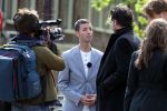 Amsterdam 14 mei 2012
D66 kandidaat Tofik Dibi wordt geinterviewd door jakhals Erik Dijkstra.
Peter Smulders bv