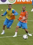 Lausanne, 17 en 18 Augustus 2012
Yolanthe Sneijder-Cabau samen met de dames van het Nederlands elftal, Wesley Sneijder en Jessey Sneijder
Foto Peter Smulders BV