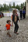 Lausanne, 17 en 18  Mei 2012
Nederlands elftal op traingskamp op weg naar het EK 2012
Winona de Jong vrouw van Nigel de Jong met hun kinderen Isaura-Sienna de Jong en Kyan de Jong
Foto Peter Smulders BV
Foto Peter Smulders BV
