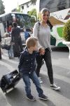 Lausanne, 17 en 18 Augustus 2012
Yolanthe Sneijder-Cabau samen met de dames van het Nederlands elftal, Wesley Sneijder en Jessey Sneijder
Foto Peter Smulders BV