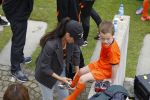 Lausanne, 17 en 18 Augustus 2012
Yolanthe Sneijder-Cabau samen met de dames van het Nederlands elftal, Wesley Sneijder en Jessey Sneijder
Foto Peter Smulders BV