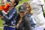 Lausanne, 17 en 18 Augustus 2012
Yolanthe Sneijder-Cabau samen met de dames van het Nederlands elftal, Wesley Sneijder en Jessey Sneijder
Foto Peter Smulders BV