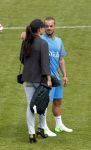 Lausanne, 17 en 18 Augustus 2012
Yolanthe Sneijder-Cabau samen met de dames van het Nederlands elftal, Wesley Sneijder en Jessey Sneijder
Foto Peter Smulders BV