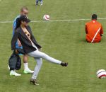 Lausanne, 17 en 18 Augustus 2012
Yolanthe Sneijder-Cabau samen met de dames van het Nederlands elftal, Wesley Sneijder en Jessey Sneijder
Foto Peter Smulders BV
