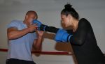 Amsterdam, 21 Mei 2013
Anna-Alicia Sklias op de sportschool samen met PT Oswin Beingsick
Foto Peter Smulders BV