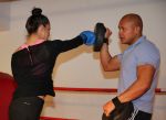 Amsterdam, 21 Mei 2013
Anna-Alicia Sklias op de sportschool samen met PT Oswin Beingsick
Foto Peter Smulders BV