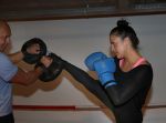 Amsterdam, 21 Mei 2013
Anna-Alicia Sklias op de sportschool samen met PT Oswin Beingsick
Foto Peter Smulders BV