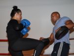 Amsterdam, 21 Mei 2013
Anna-Alicia Sklias op de sportschool samen met PT Oswin Beingsick
Foto Peter Smulders BV