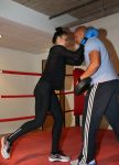 Amsterdam, 21 Mei 2013
Anna-Alicia Sklias op de sportschool samen met PT Oswin Beingsick
Foto Peter Smulders BV