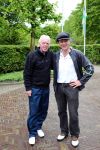 Vlaardingen, 24 Mei 2013 DON Masters Celebrity golftoernooi op golfbaan Broekpolder
Beau v Erven Dorens samen met Leo Beenhakker
Foto Peter Smulders BV