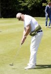 Almere 27 mei 2013
Emile Ratelband kaal en met blauwe ogen bij golfwedstrijd.
Peter Smulders  bv