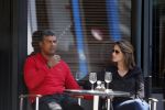 Amsterdam 31 mei 2013
Frank Rijkaard en zijn vrouw Stephanie op terras.
Peter Smulders bv