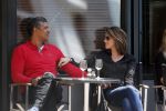 Amsterdam 31 mei 2013
Frank Rijkaard en zijn vrouw Stephanie op terras.
Peter Smulders bv