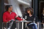 Amsterdam 31 mei 2013
Frank Rijkaard en zijn vrouw Stephanie op terras.
Peter Smulders bv
